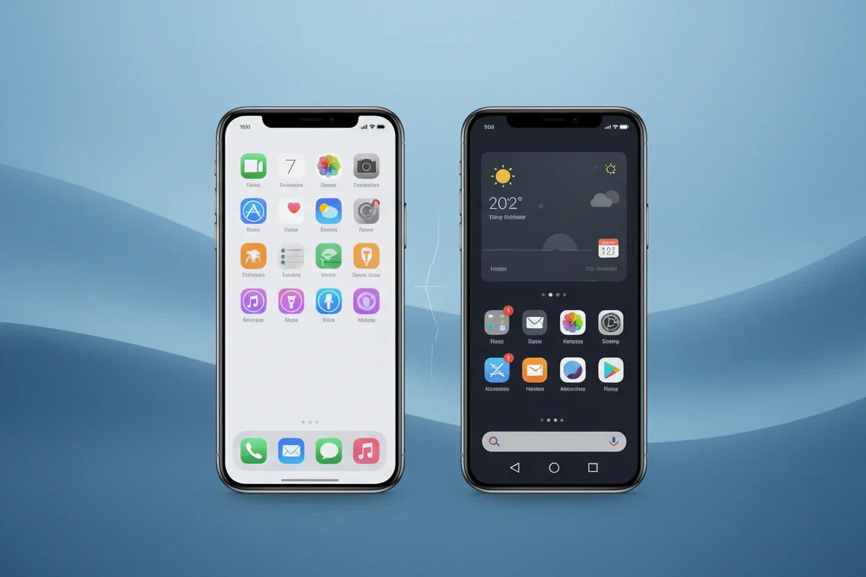 perbedaan iphone dan android