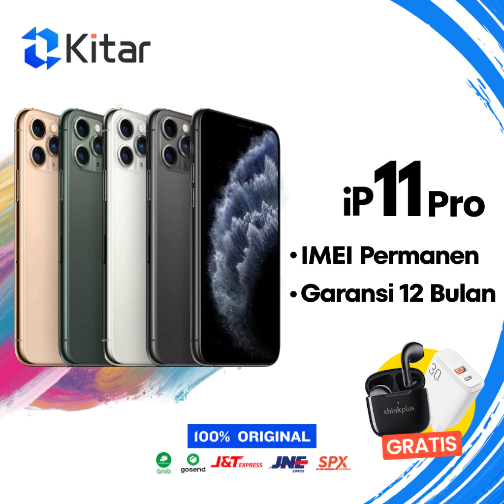 iPhone 11 Pro ex iBox Beacukai IMEI Permanen Garansi 12 Bln 100% Original Second IP Fullset