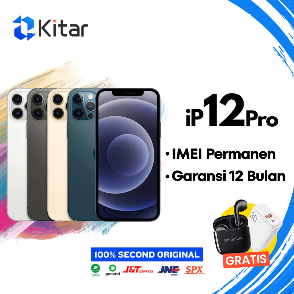 iPhone 12 Pro ex iBox Beacukai IMEI Permanen Garansi 12 Bln 100% Original Second IP Fullset
