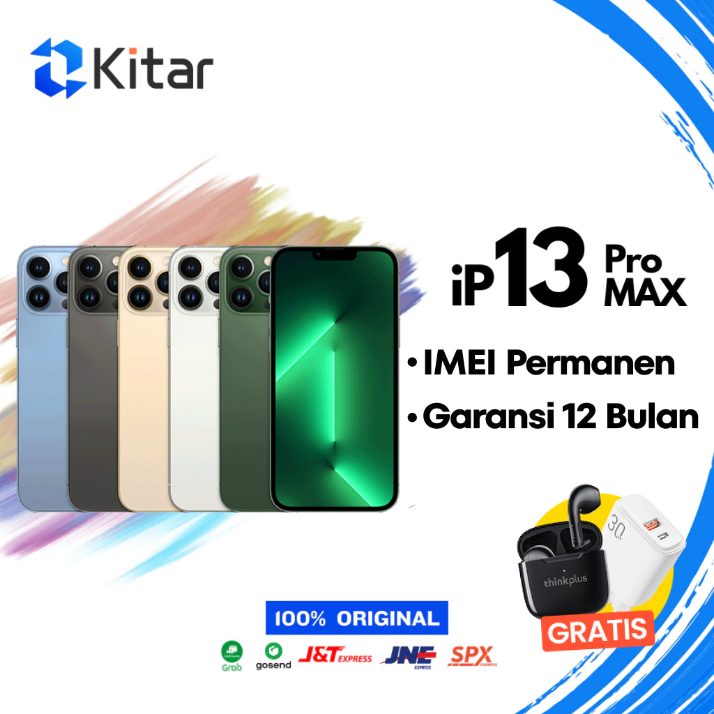 iPhone 13 Pro Max ex iBox Beacukai IMEI Permanen Garansi 12 Bln 100% Original Second iPhone FULLSET 128GB 256GB 512GB 1TB