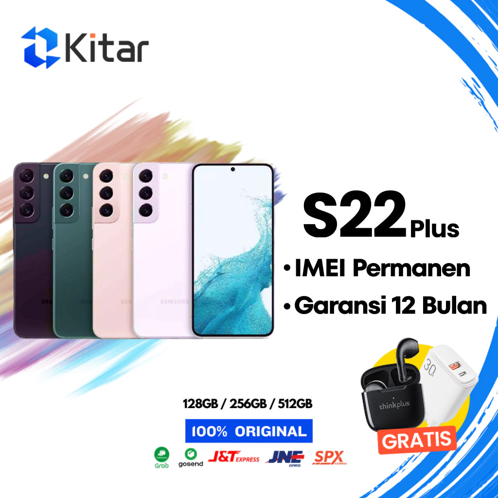 Samsung S22 Plus 256GB ex SEIN Pink Gold Kondisi Baik