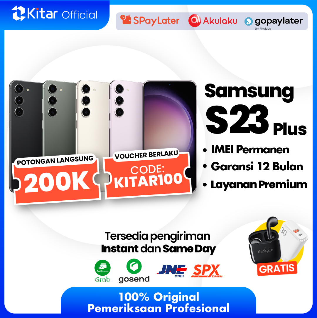 Samsung S23 Plus Second Original Resmi IMEI Permanen + Garansi 1 Tahun