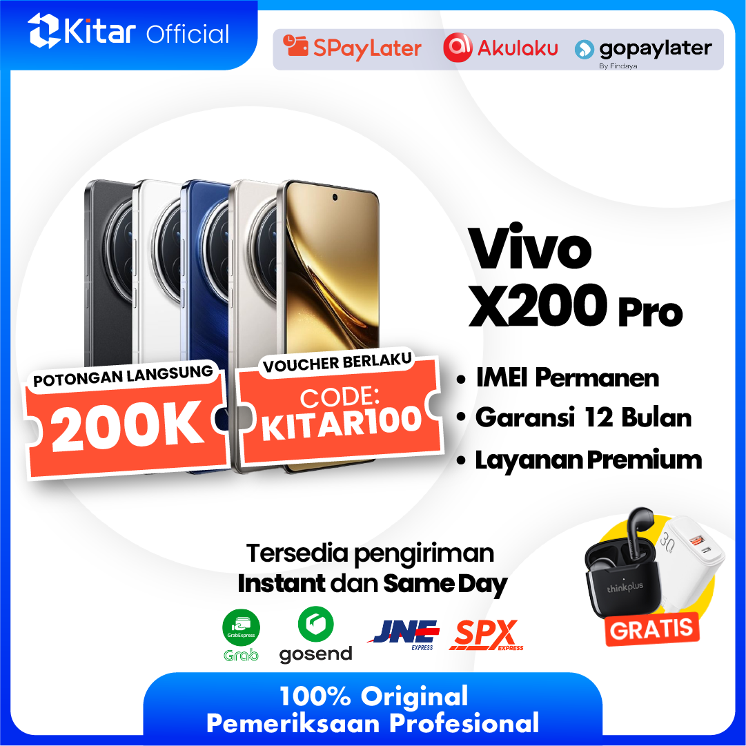 Vivo X200 Pro Second Original Resmi IMEI Permanen + Garansi 1 Tahun