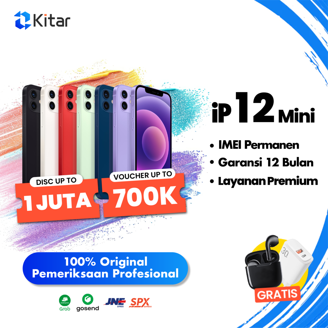 iPhone 12 Mini 64GB ex iBox Green Kondisi Baik