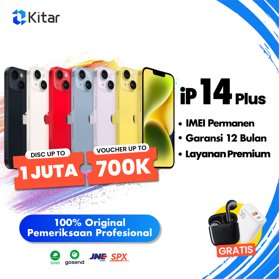iPhone 14 Plus 128GB ex iBox Red Kondisi Sempurna