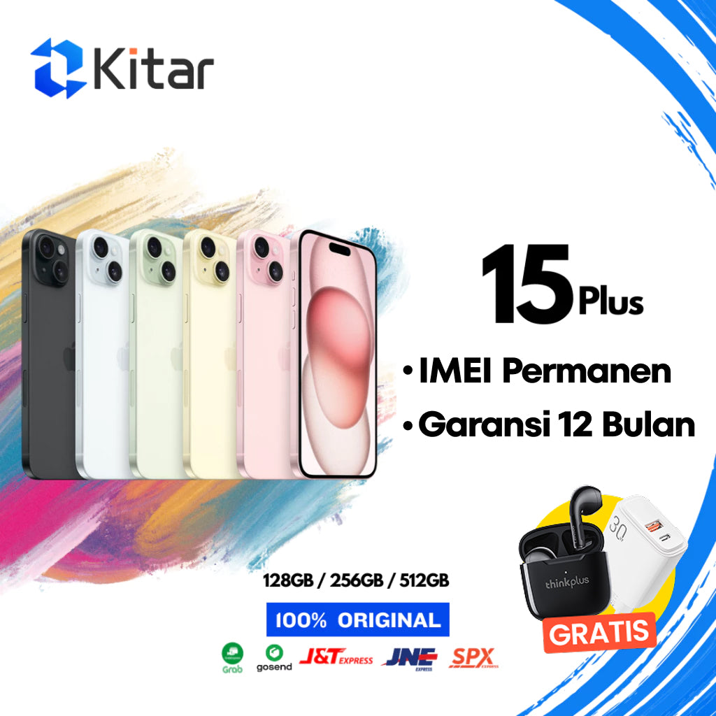 iPhone 15 Plus 128GB ex iBox warna Black