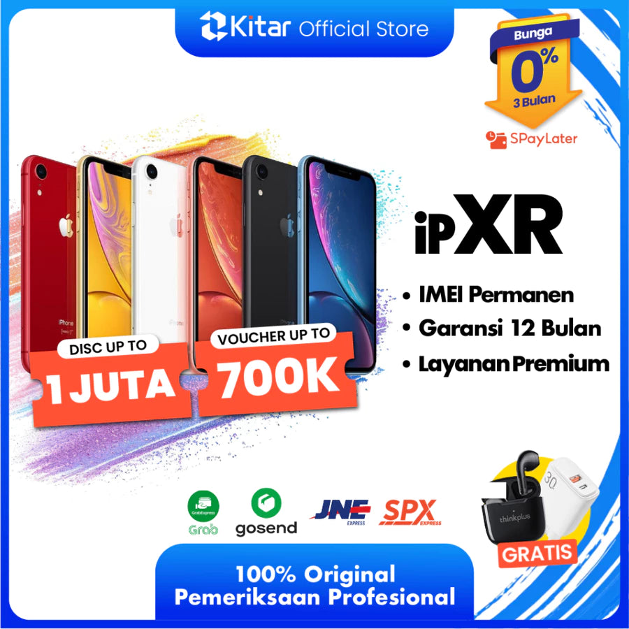 iPhone XR Second Original Resmi IMEI Permanen + Garansi 1 Tahun