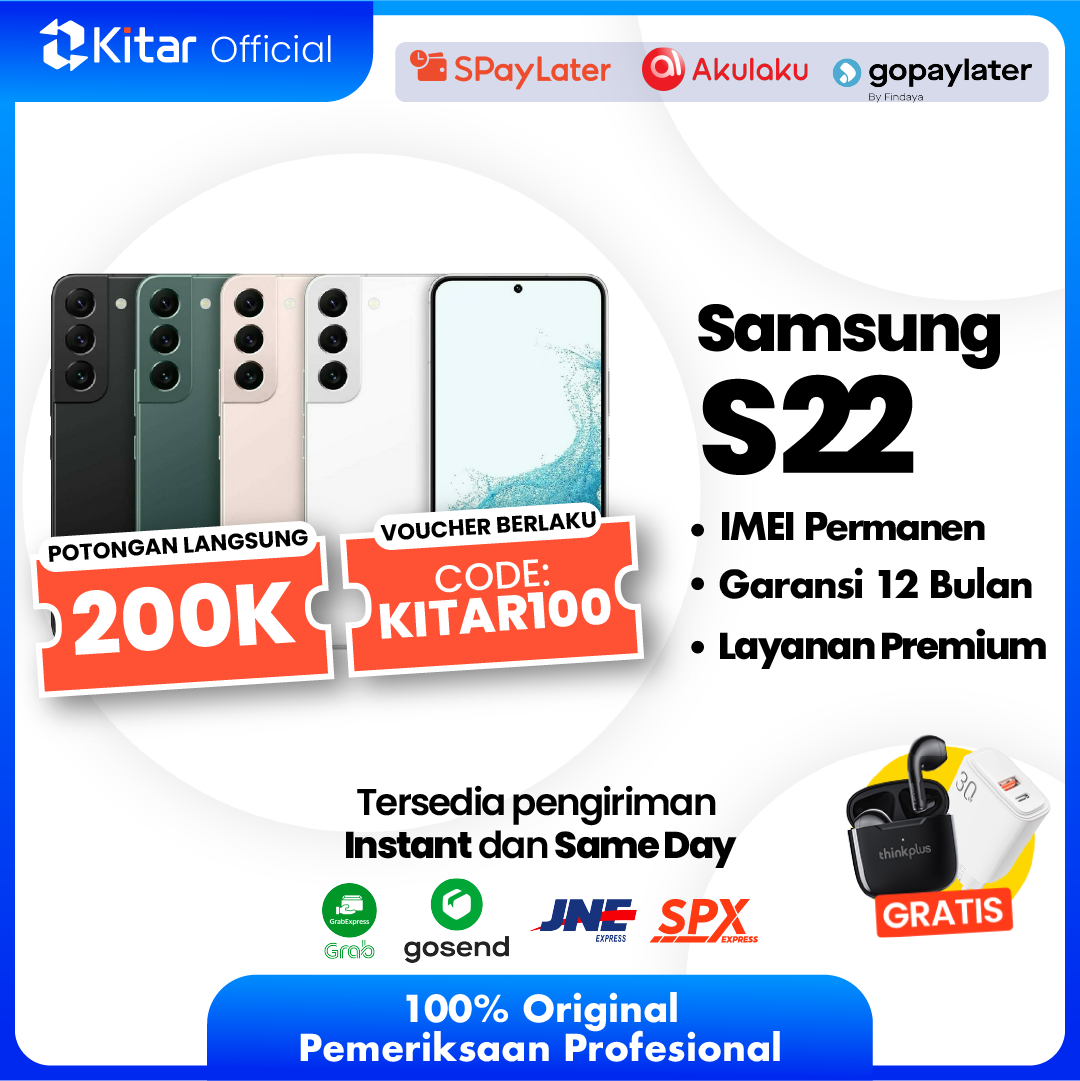 Samsung S22 Second Original Resmi IMEI Permanen + Garansi 1 Tahun