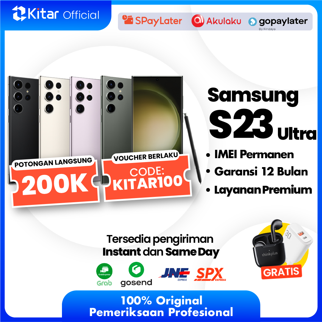 Samsung S23 Ultra Original Second Resmi IMEI Permanen + Garansi 1 Tahun