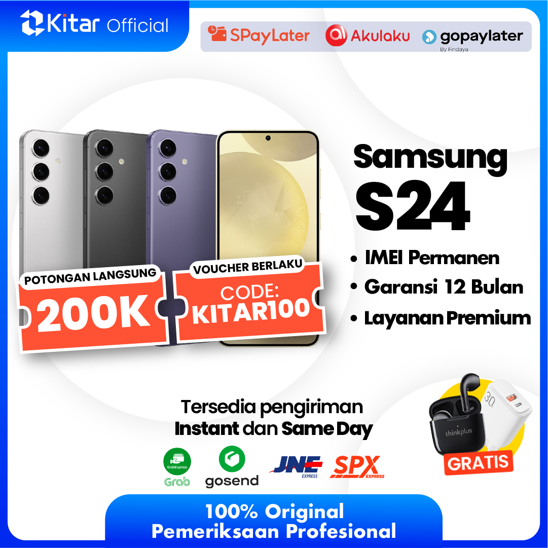 Samsung S24 Second Original Resmi IMEI Permanen + Garansi 1 Tahun