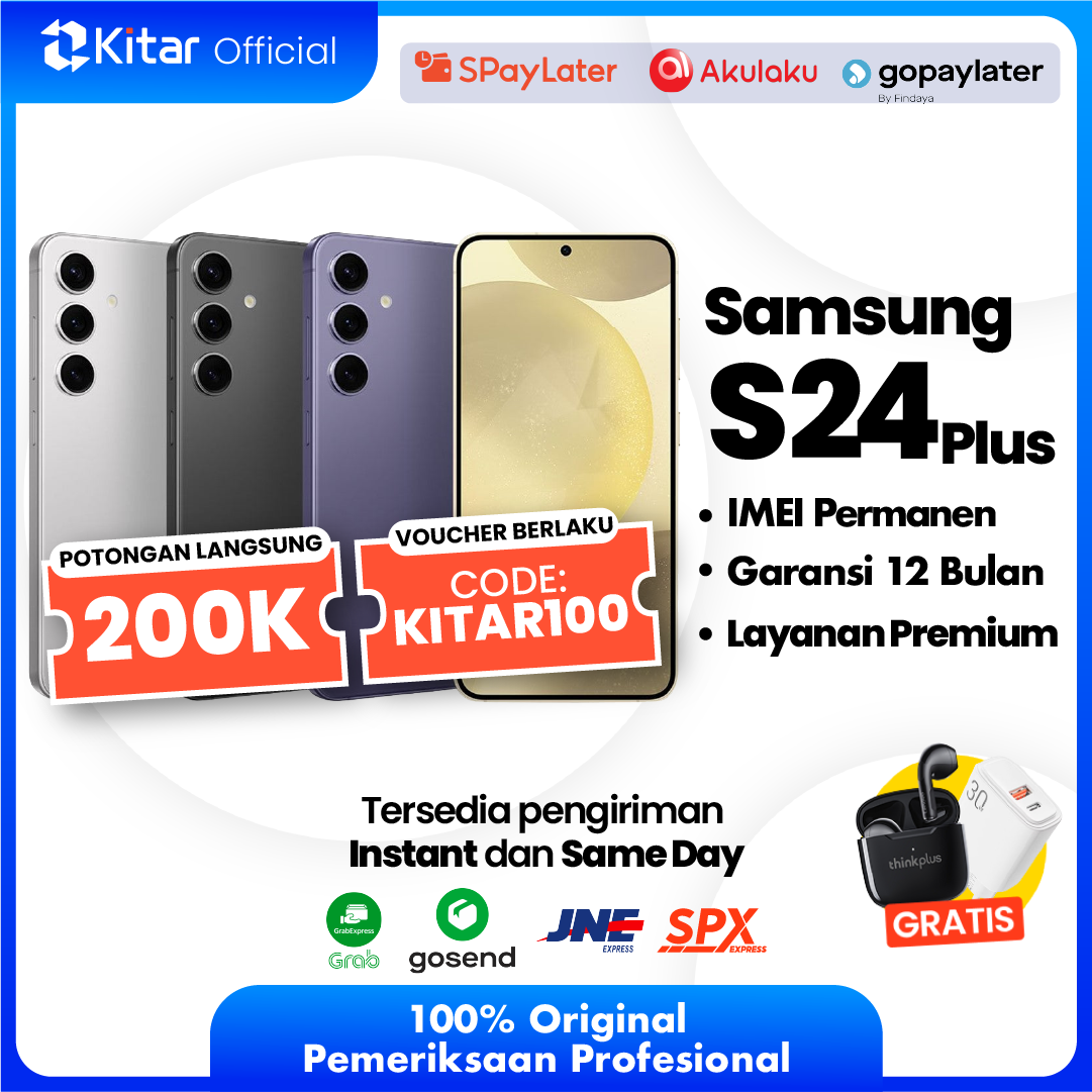 Samsung S24 Plus Second Original Resmi IMEI Permanen + Garansi 1 Tahun