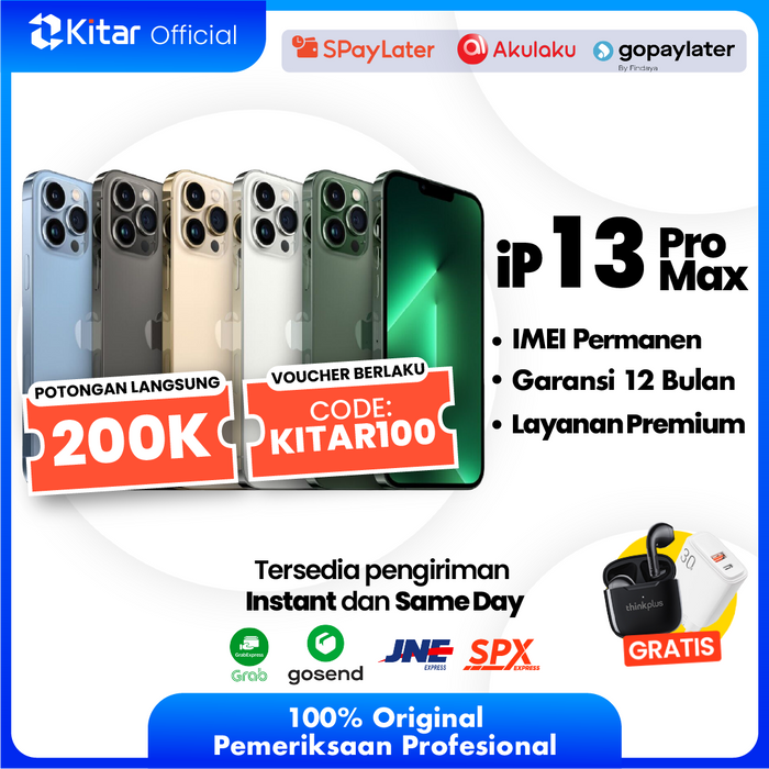 Jual Iphone 13 Pro Max Bekas Original Dan Bergaransi 1 Tahun Kitar